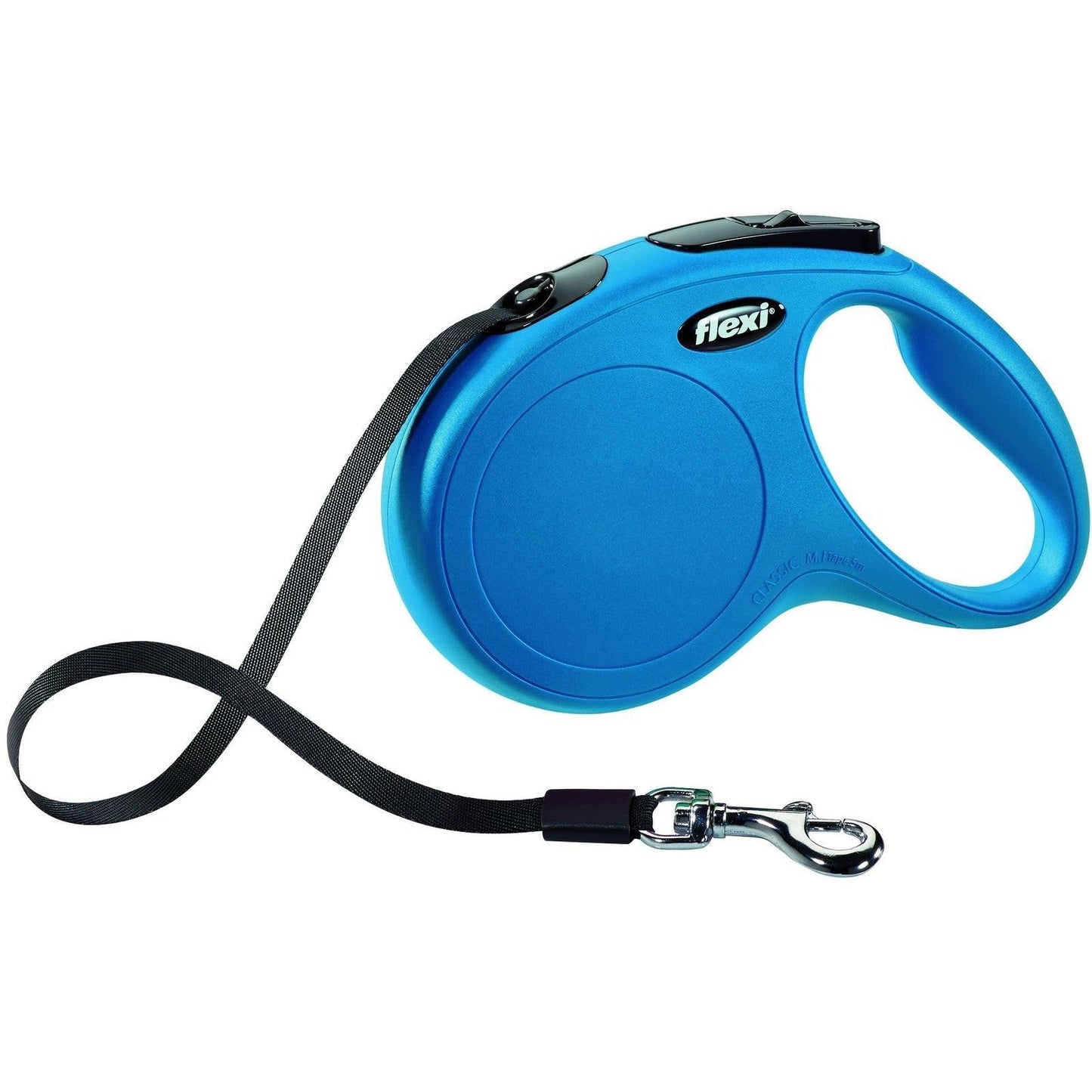 Trixie flexi New CLASSIC, tape leash, M: 5 m, blue.