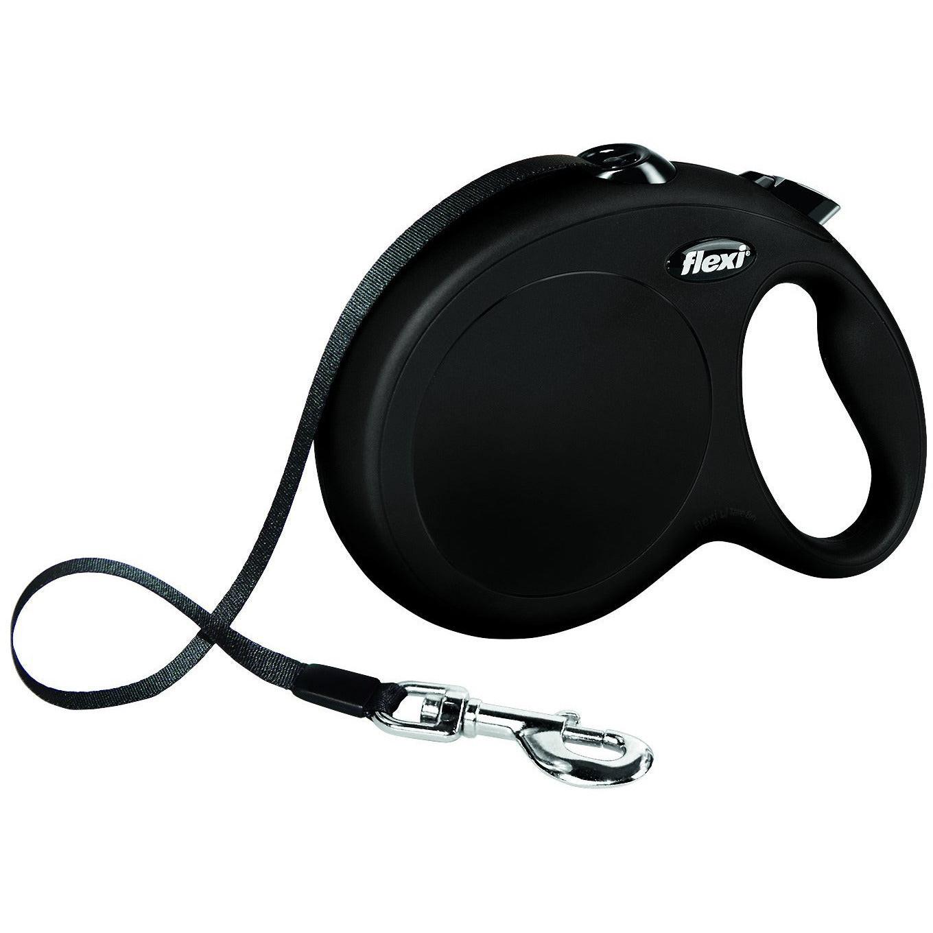 Trixie flexi New CLASSIC, tape leash, L: 8 m, black.
