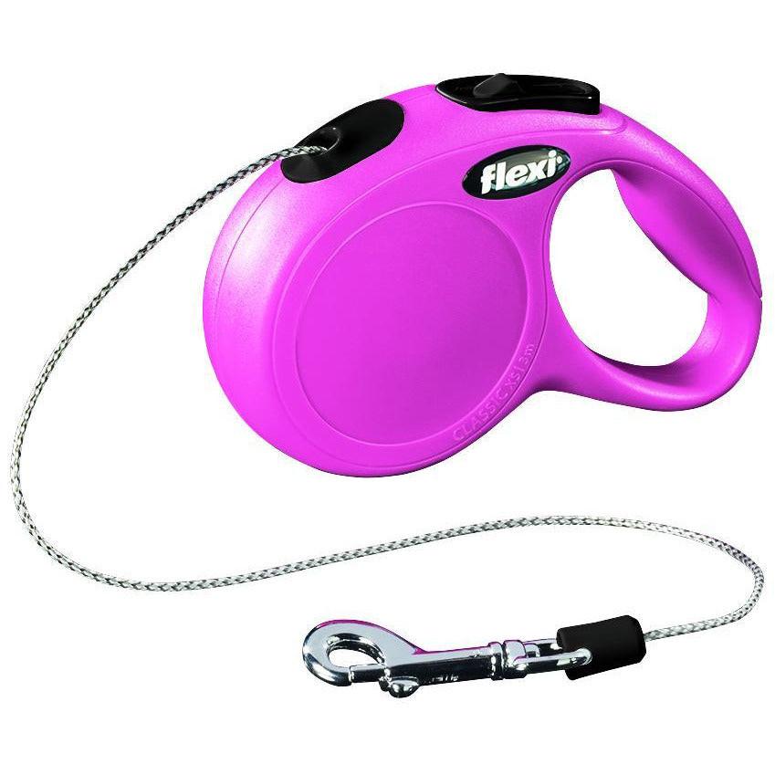 Trixie flexi New CLASSIC, cord leash, xS: 3 m, pink.