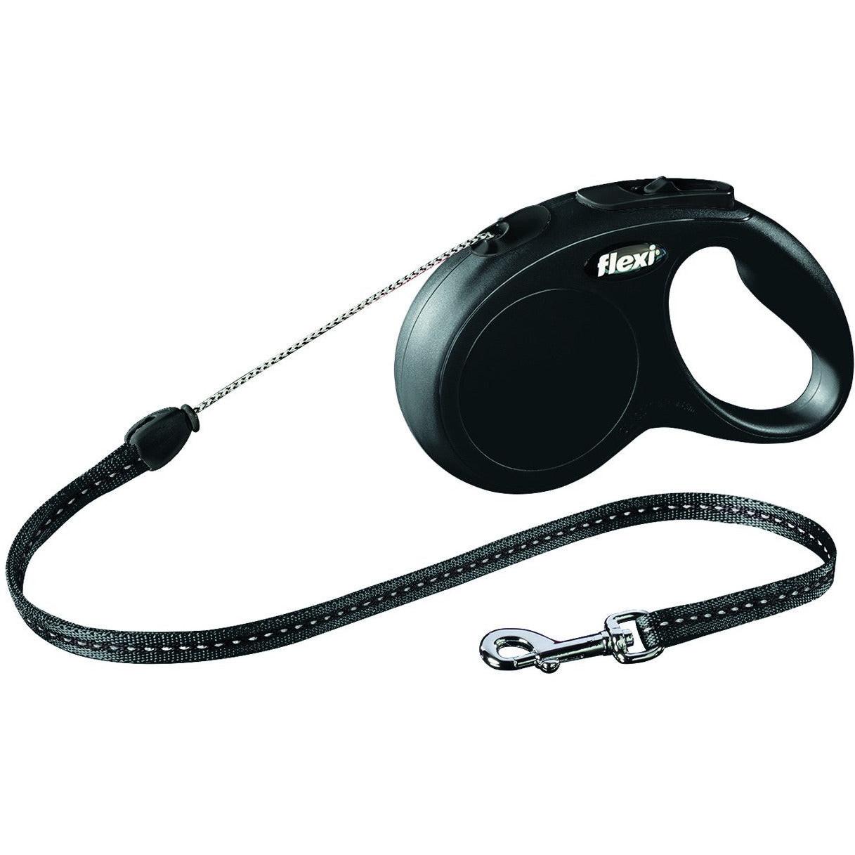 Trixie flexi New CLASSIC, cord leash, S: 5 m, black.