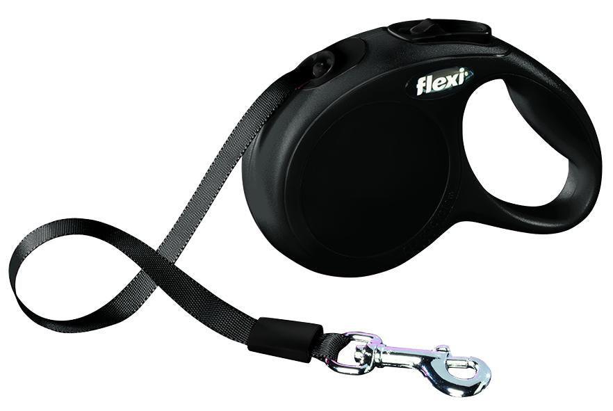 Trixie flexi New CLASSIC, tape leash, XS: 3 m, black.