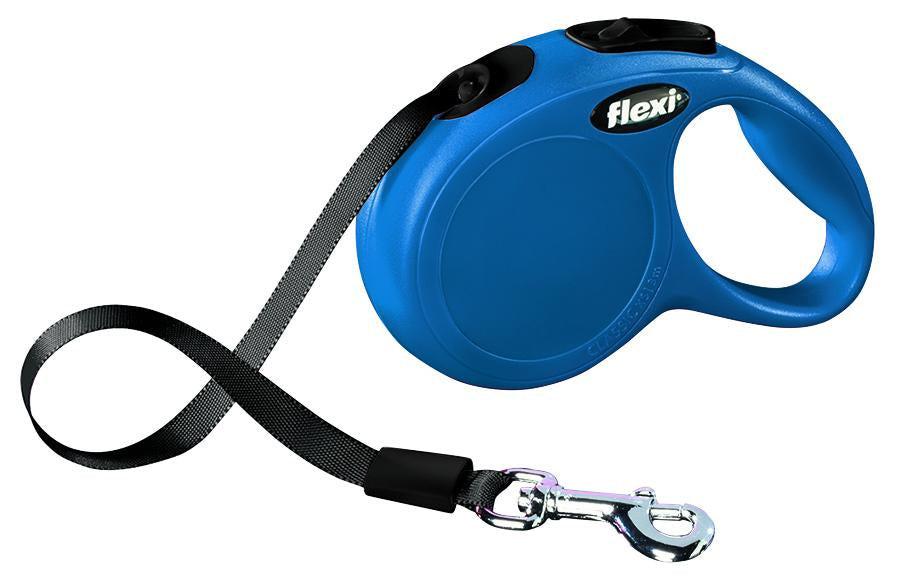 Trixie flexi New CLASSIC, tape leash, XS: 3 m, blue.
