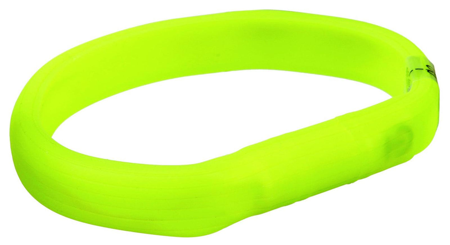 Trixie Flash light band USB, L-XL: 70 cm/18 mm, green.