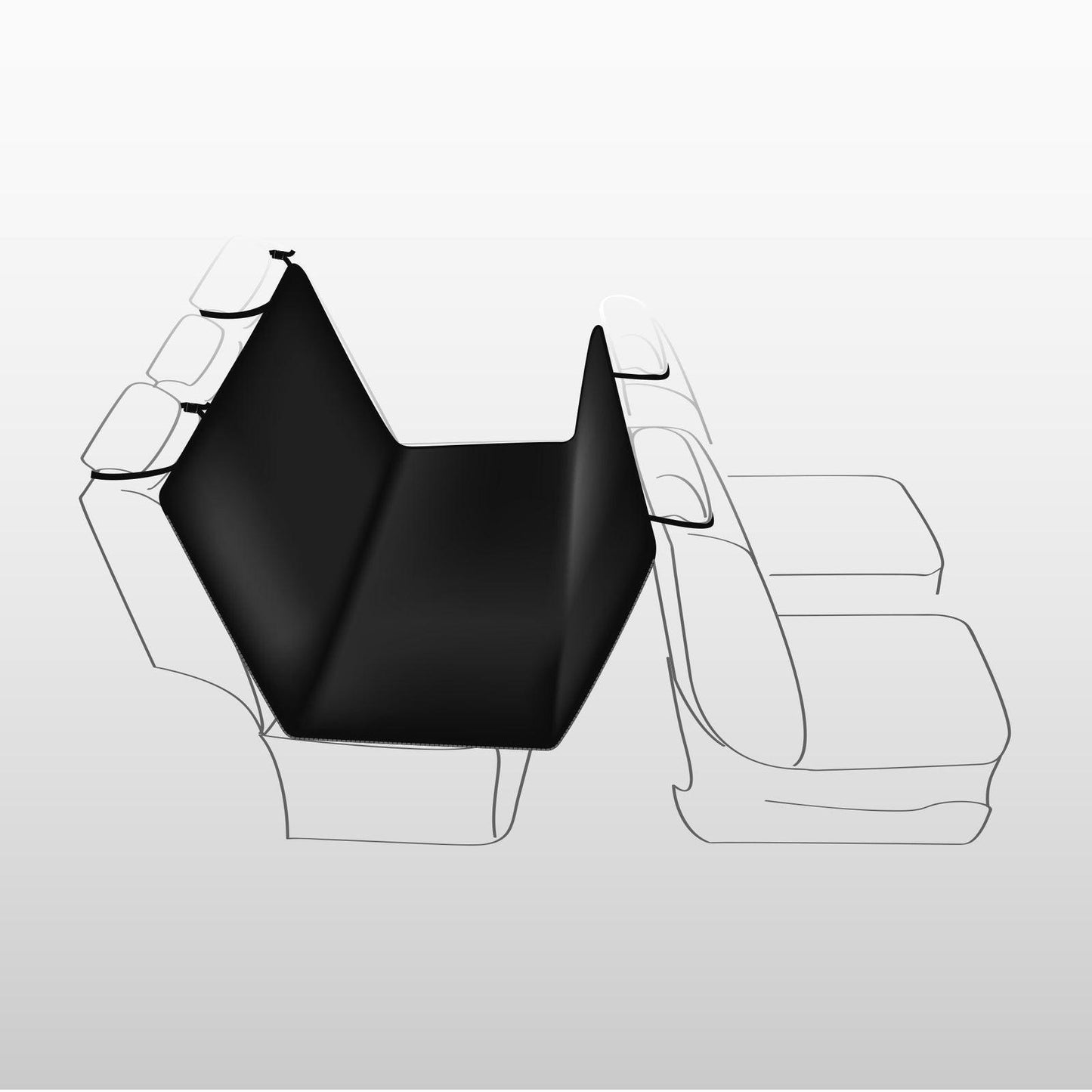 Trixie Car seat cover, 1.40 x 1.45 m, black-brown.