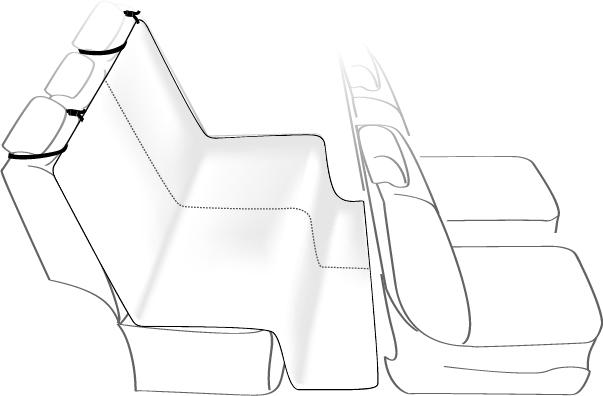 Trixie Car seat cover, 1.40 x 1.20 m, beige