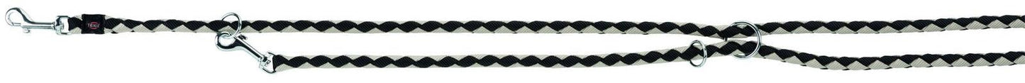 Trixie Cavo adjustable lead, S-M: 2.00 m/.diam12 mm, black/graphite.