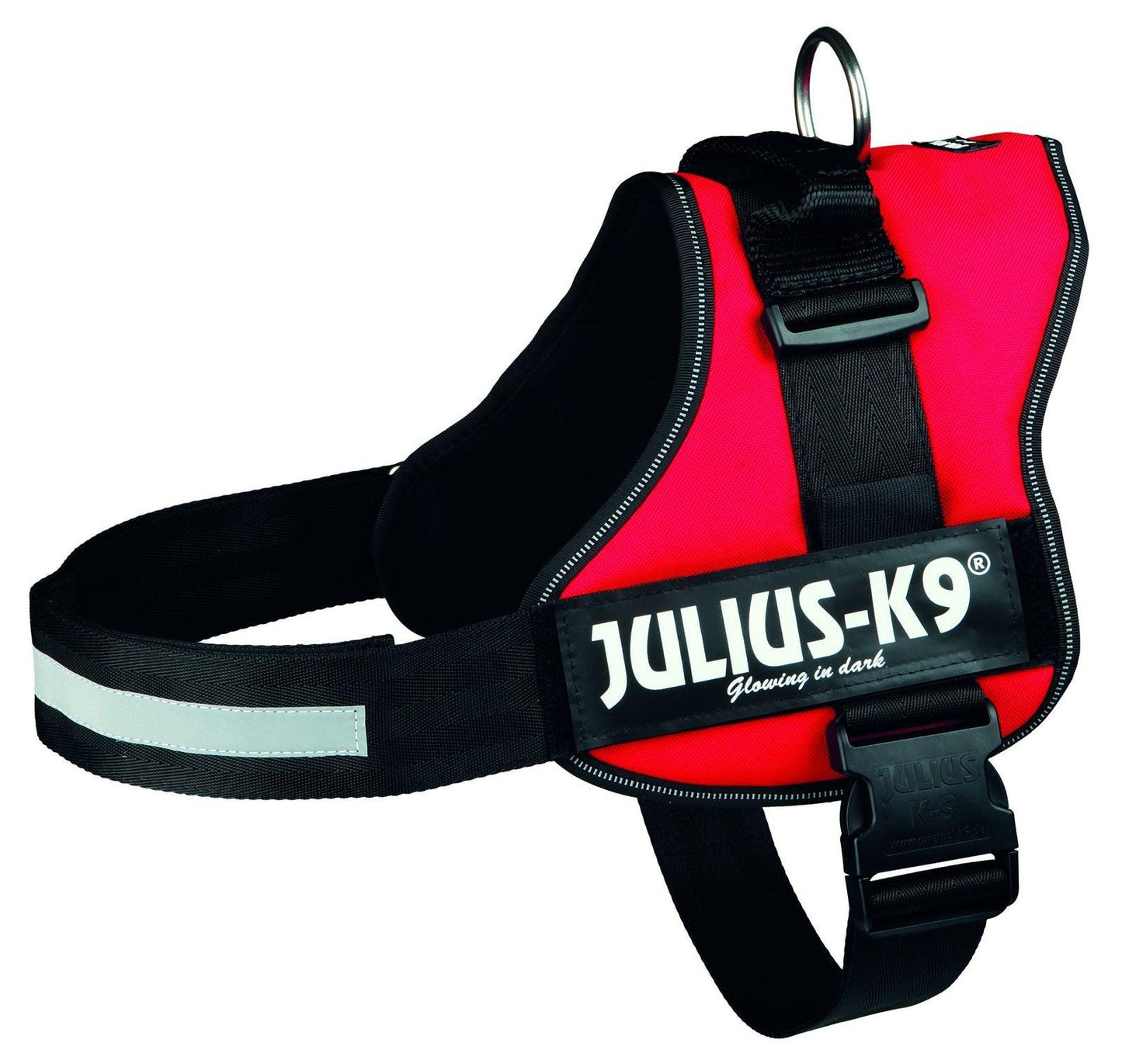 Trixie Julius-K9? Powerharness, 3/XL-XXL: 82-116 cm/50 mm, red.