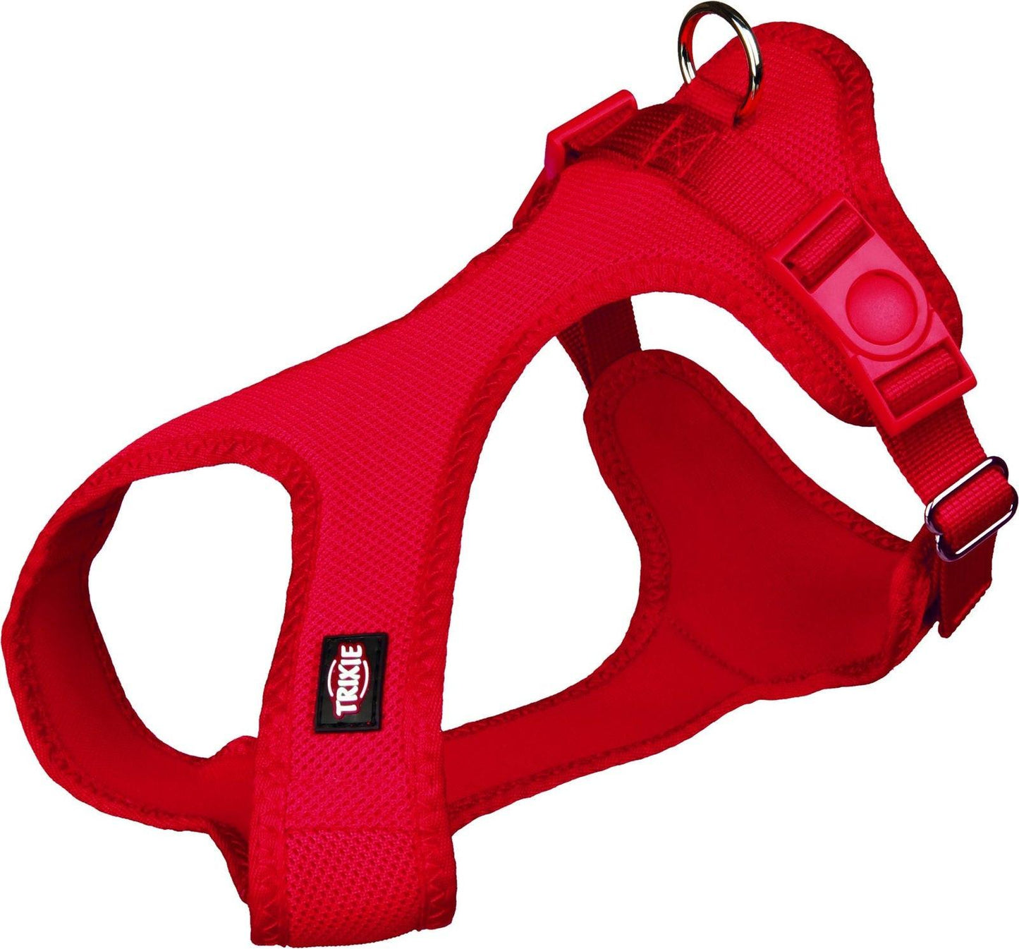 Trixie Comfort Soft touring harness, XXS-XS: 28-40 cm/15 mm, red.