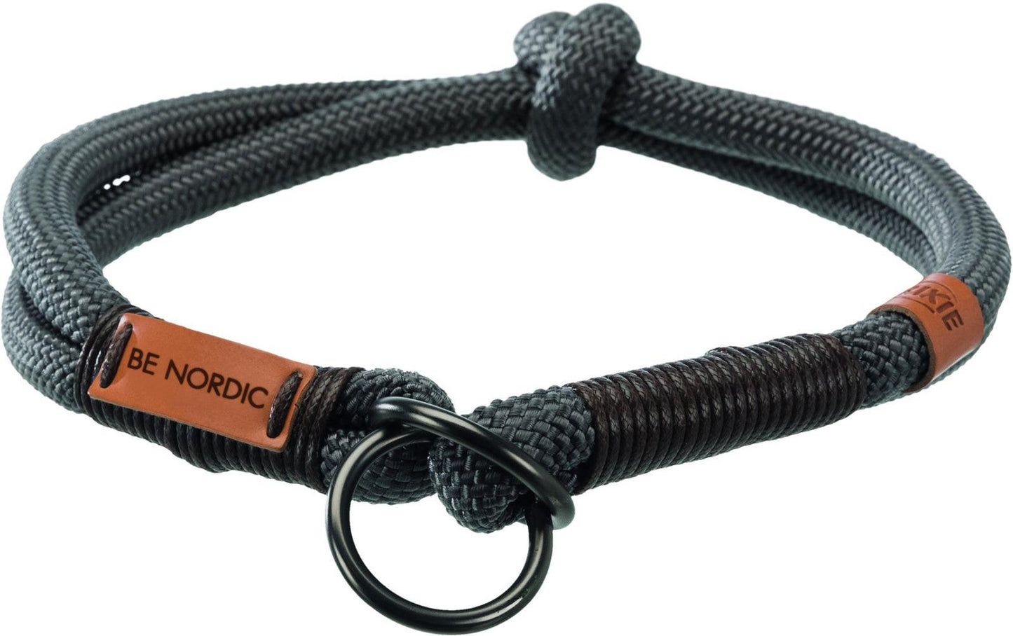 Trixie BE NORDIC choke, S-M: 40 cm/diam. 8 mm, dark grey/brown.