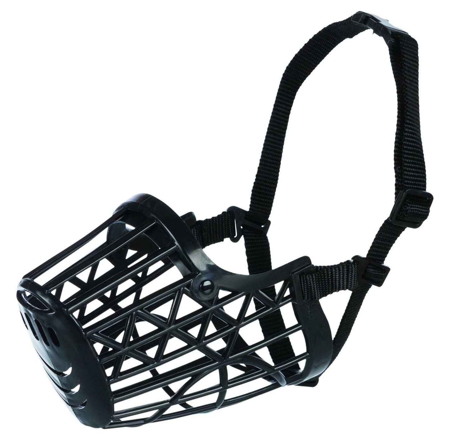 Trixie Muzzle, plastic, M, black.