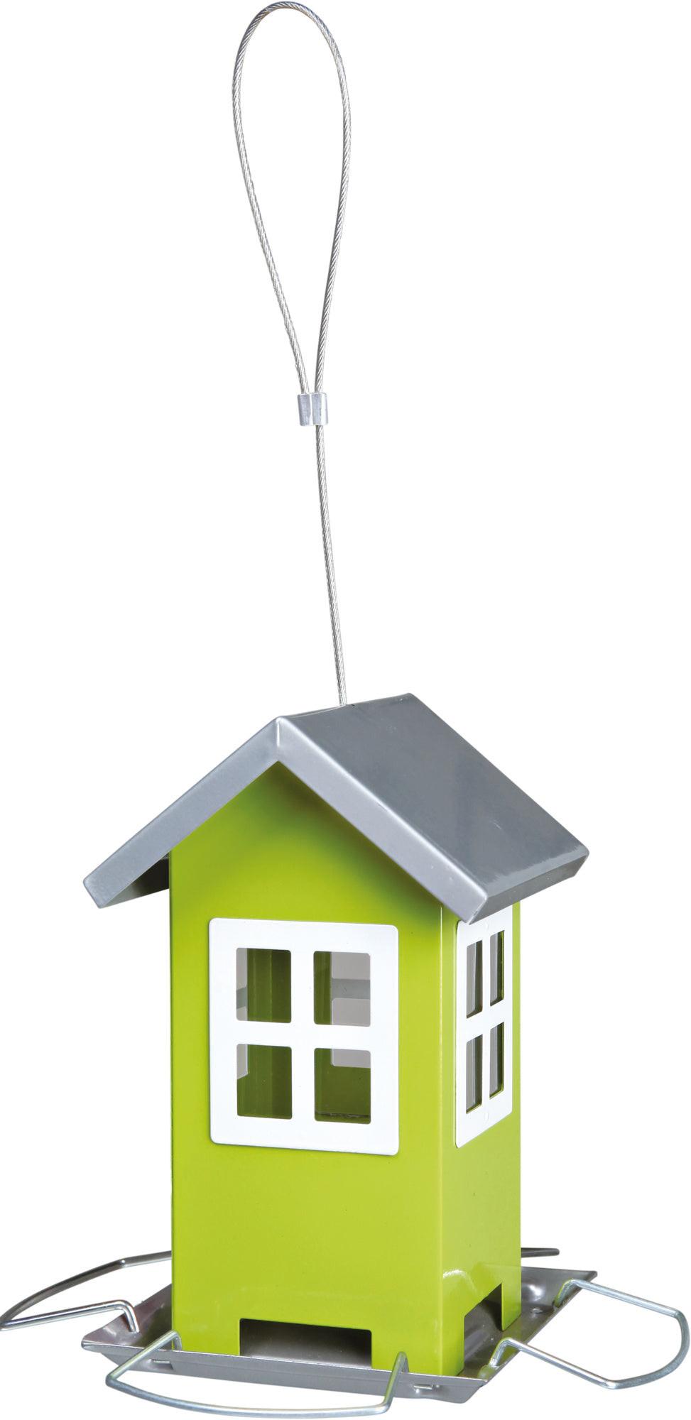 Trixie Bird feeder, 1,000 ml/19 x 20 x 19 cm, green/silver.