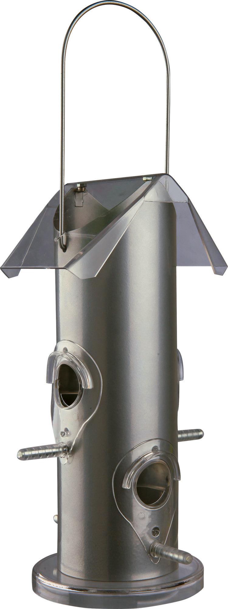 Trixie Food dispenser, 800 ml/14 x 25 x 14 cm, silver.