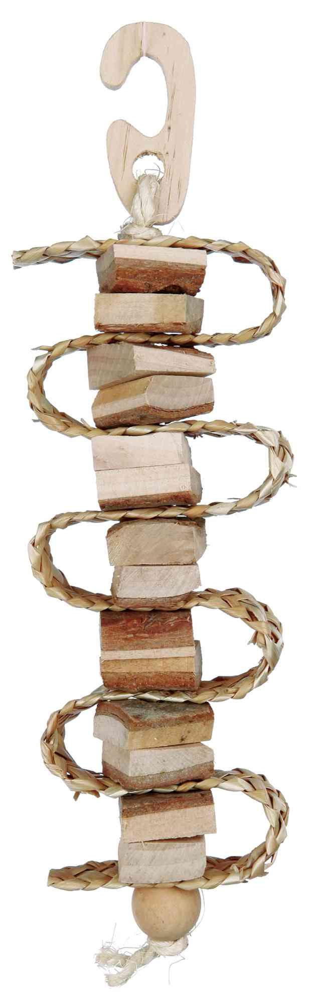 Trixie Natural Living toy with straw ribbons, 30 cm.