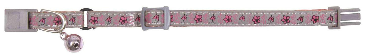 Trixie Junior kitten collar, reflective, flower motif,.