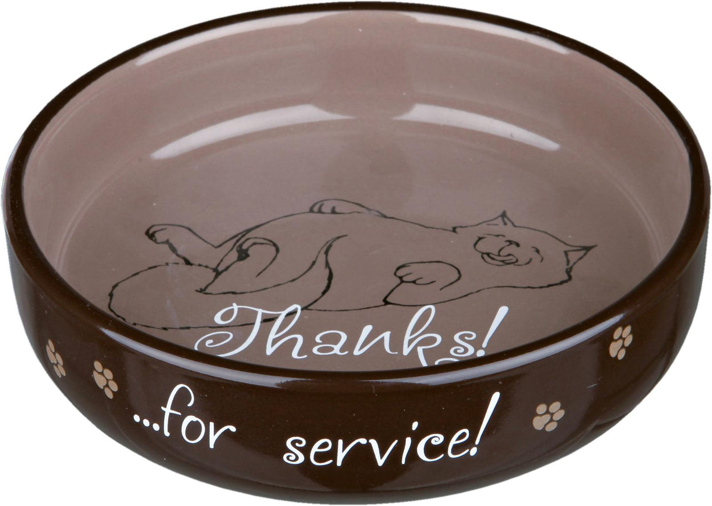 Trixie Cat bowl for short-nosed breeds, ceramic, 0.3 l/x· 15 cm.