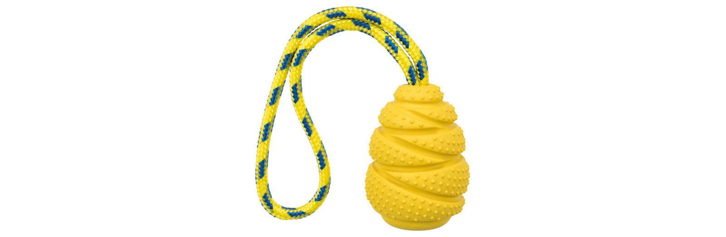 Trixie Sporting jumper on a rope, natural rubber, 9 cm/30 cm.