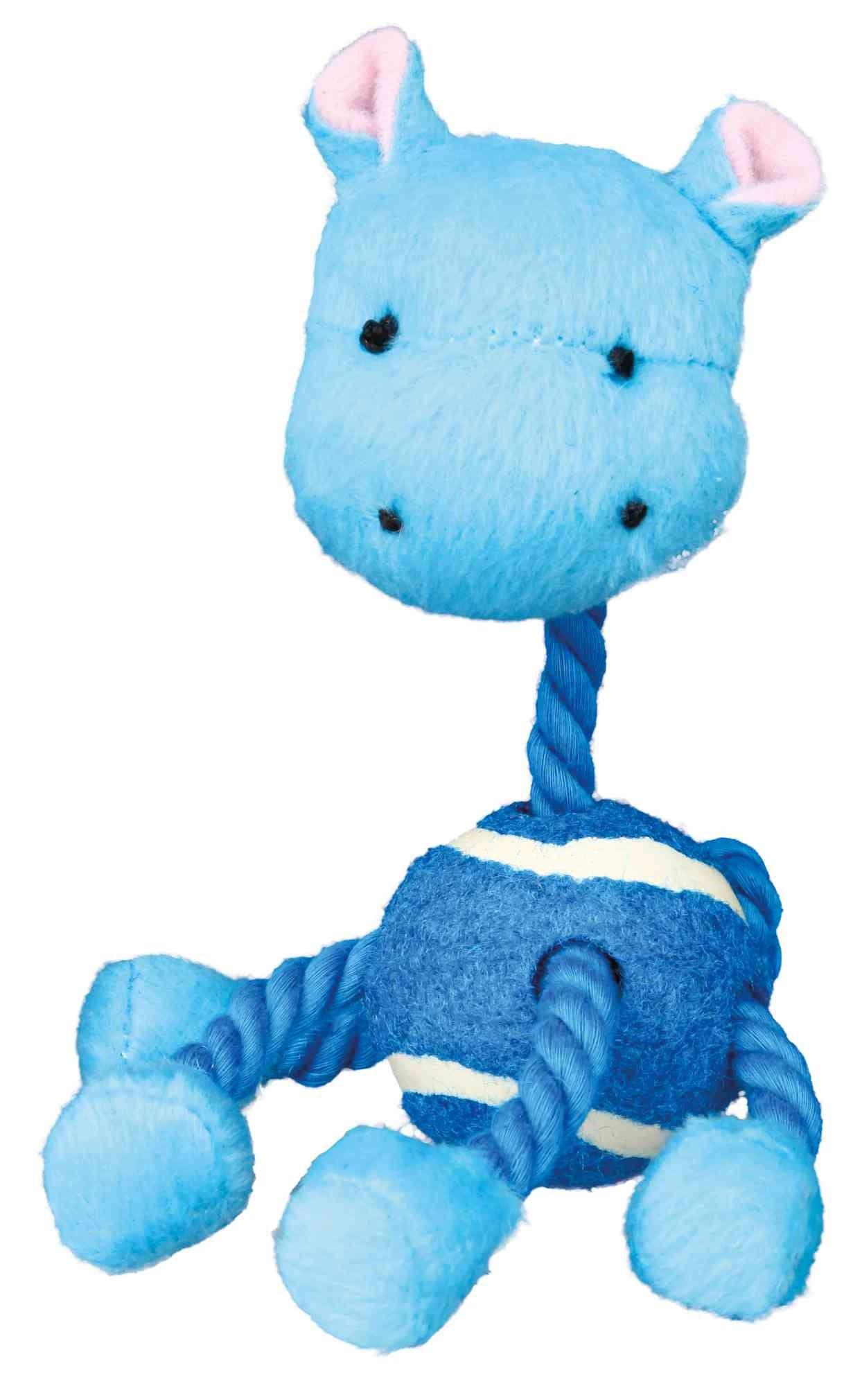 Trixie Figure with rope and tennis ball, plush, 16 cm.