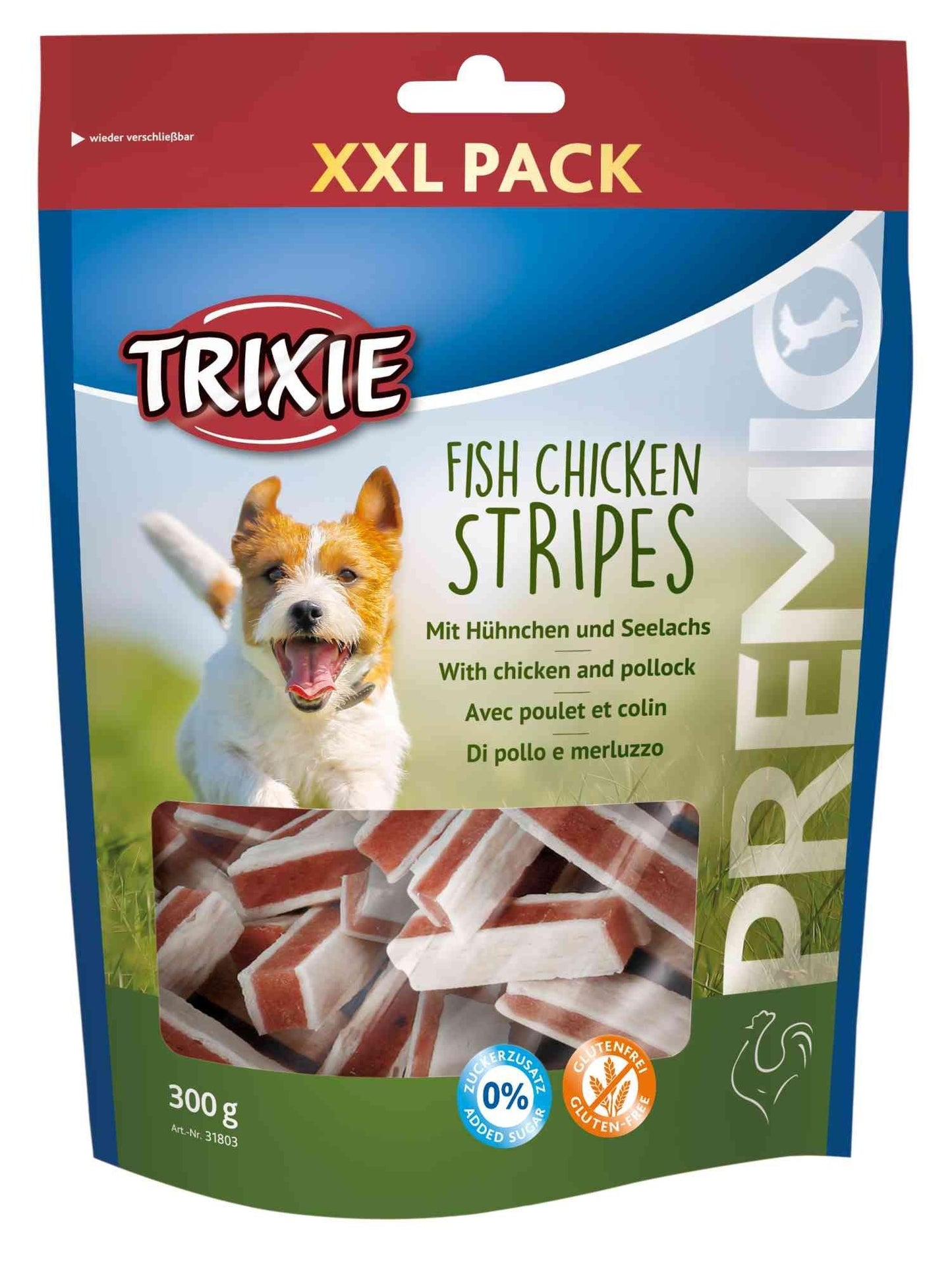 Trixie PREMIO Fish Chicken Stripes, XXL Pack, 300 g.