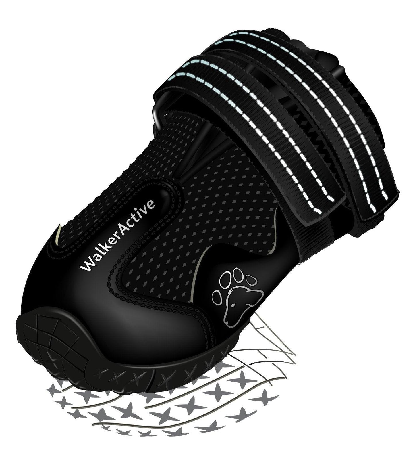 Trixie Walker Active protective boots, XS, 2 pcs., black.