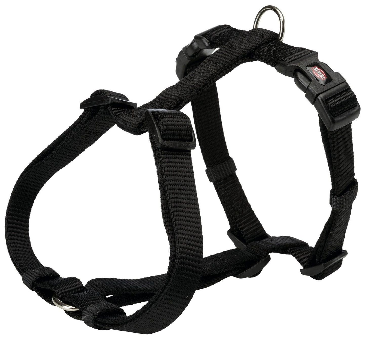 Trixie Premium H-harness, L: 60-87 cm/25 mm, black.