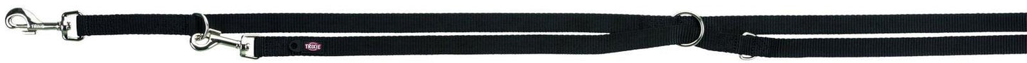 Trixie Premium adjustable leash, M-L: 2.00 m/20 mm, black.