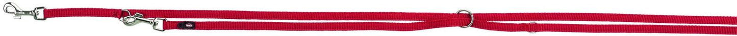 Trixie Premium adjustable leash, double, XS-S: 2.00 m/15 mm, red.