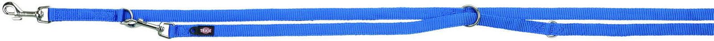 Trixie Premium adjustable leash, double, L-XL: 2.00 m/25 mm, royal blue.