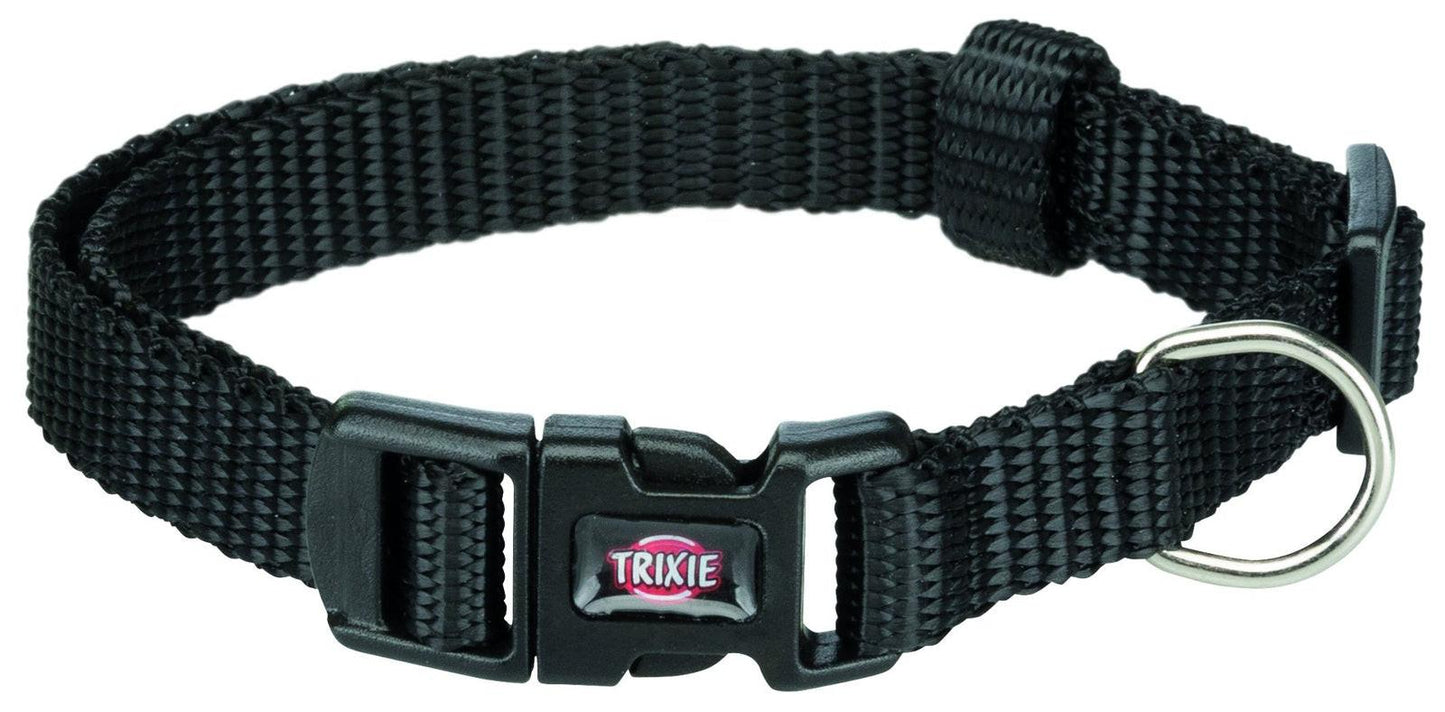 Trixie Premium collar, XS-S: 22-35 cm/10 mm, black.