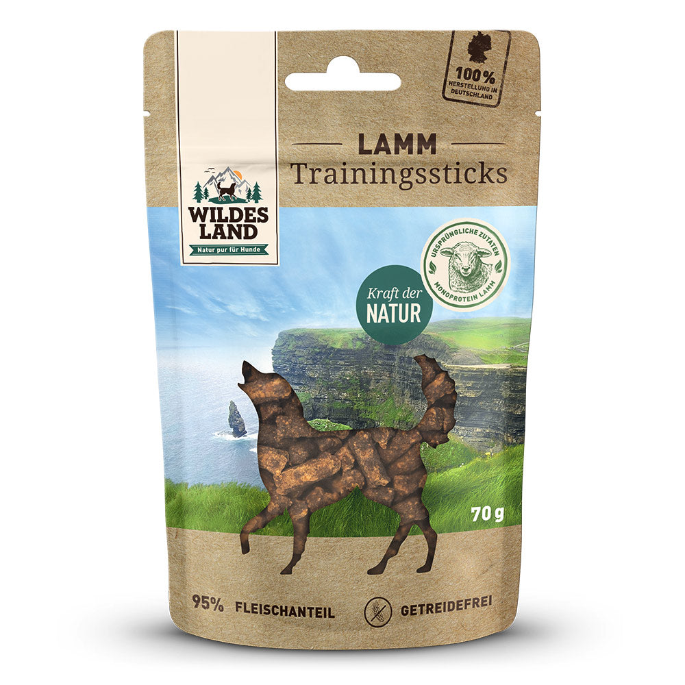 Wildes Land Training Sticks Lamb – 70 g