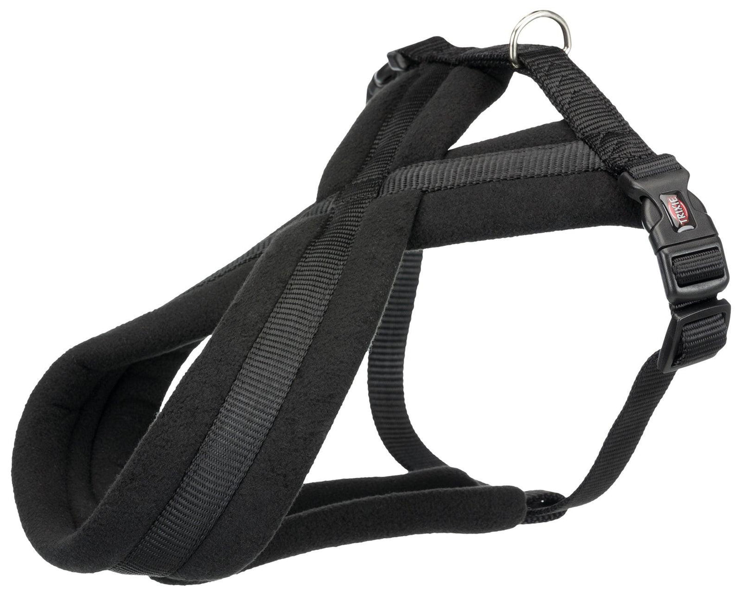 Trixie Premium touring harness, XS-S: 30-55 cm/15 mm, black.