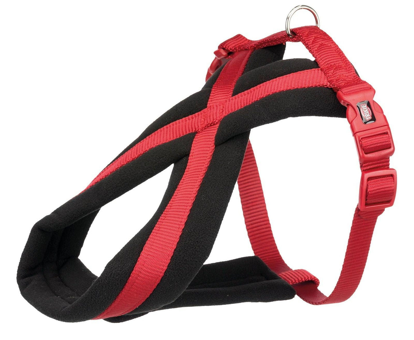 Trixie Premium touring harness, XS-S: 30-55 cm/15 mm, red.