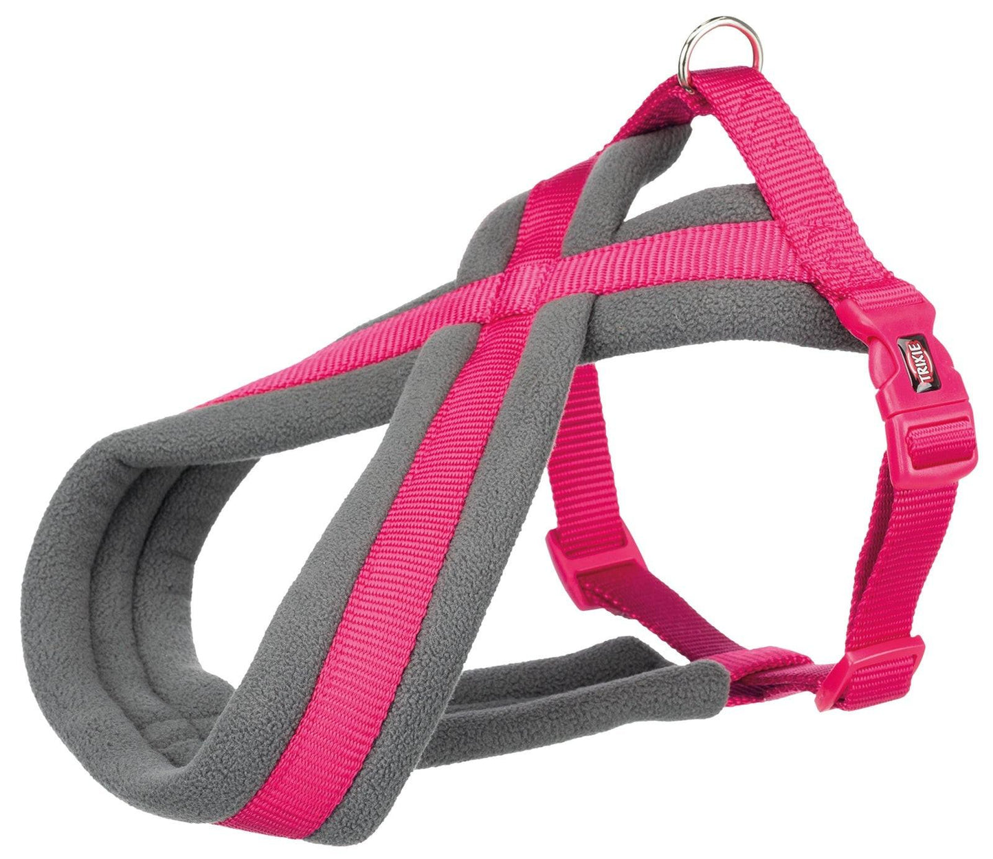 Trixie Premium touring harness, XS-S: 30-55 cm/15 mm, fuchsia.