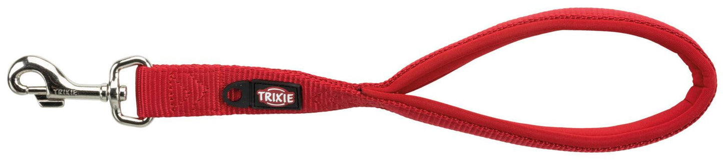 Trixie Premium short leash, M-XL: 37 cm/25 mm, red.