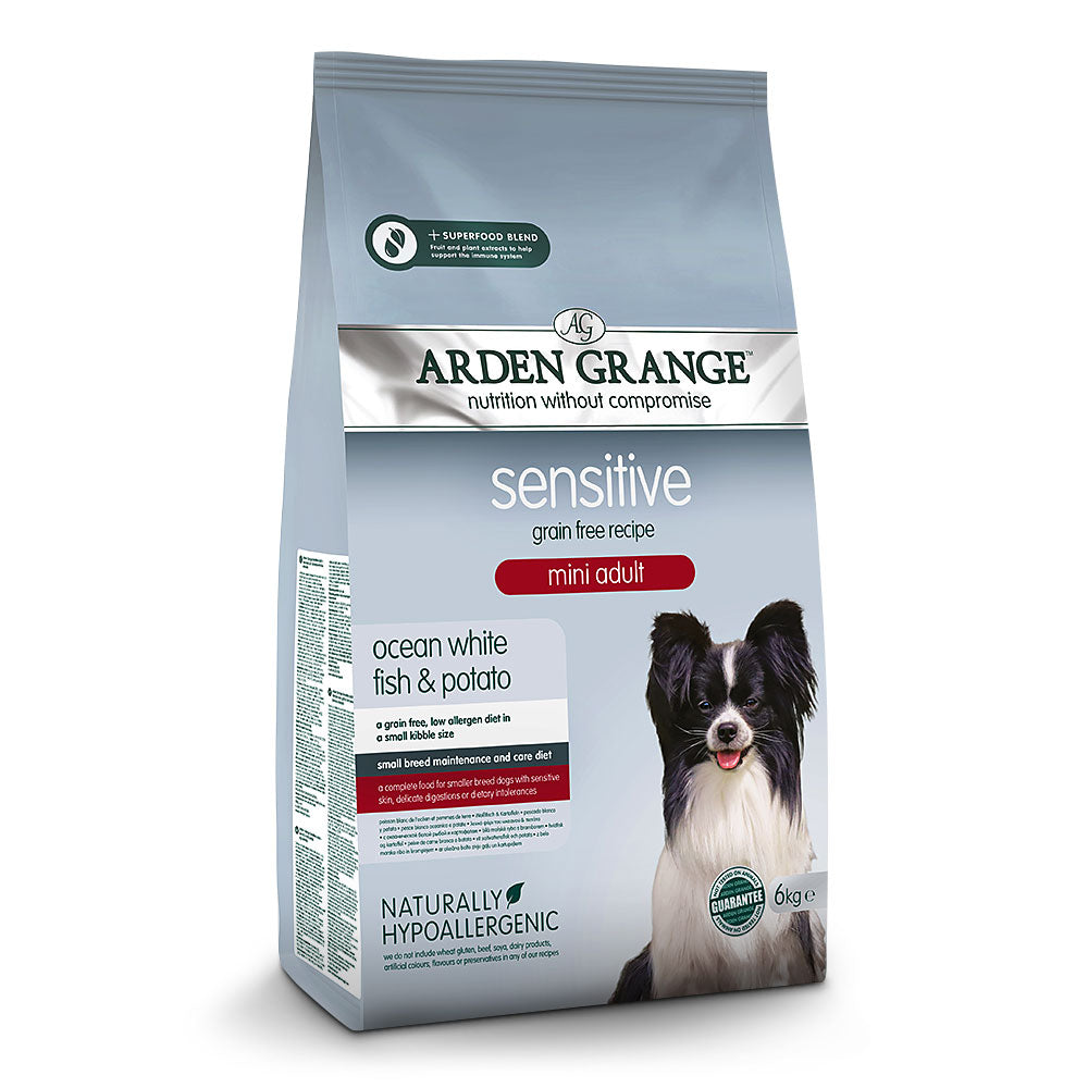 Arden Grange Sensitive Mini Adult - Grain Free - Ocean White Fish & Potato