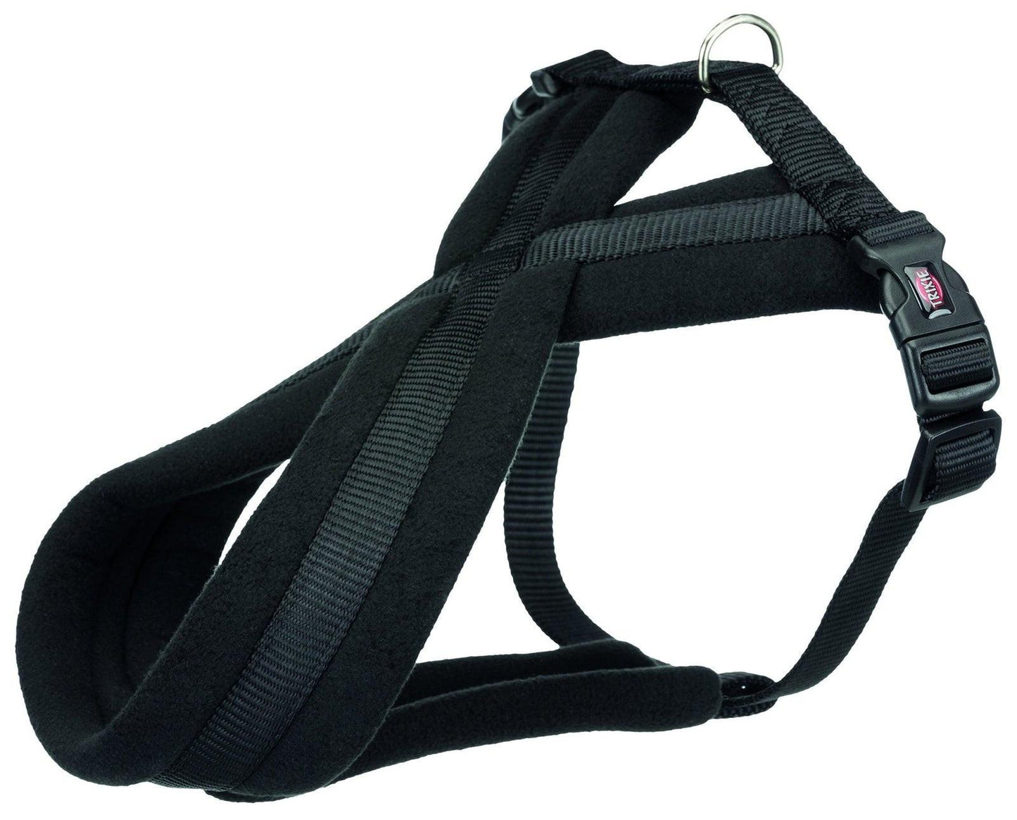Trixie Premium touring harness, S-M: 40-70 cm/20 mm, black.
