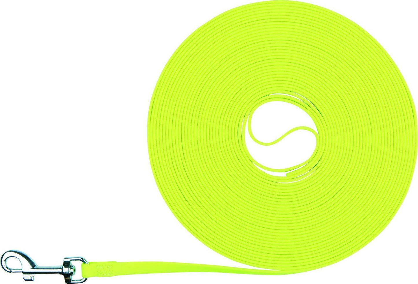 Trixie Easy Life tracking leash, 10 m/13 mm, neon yellow.