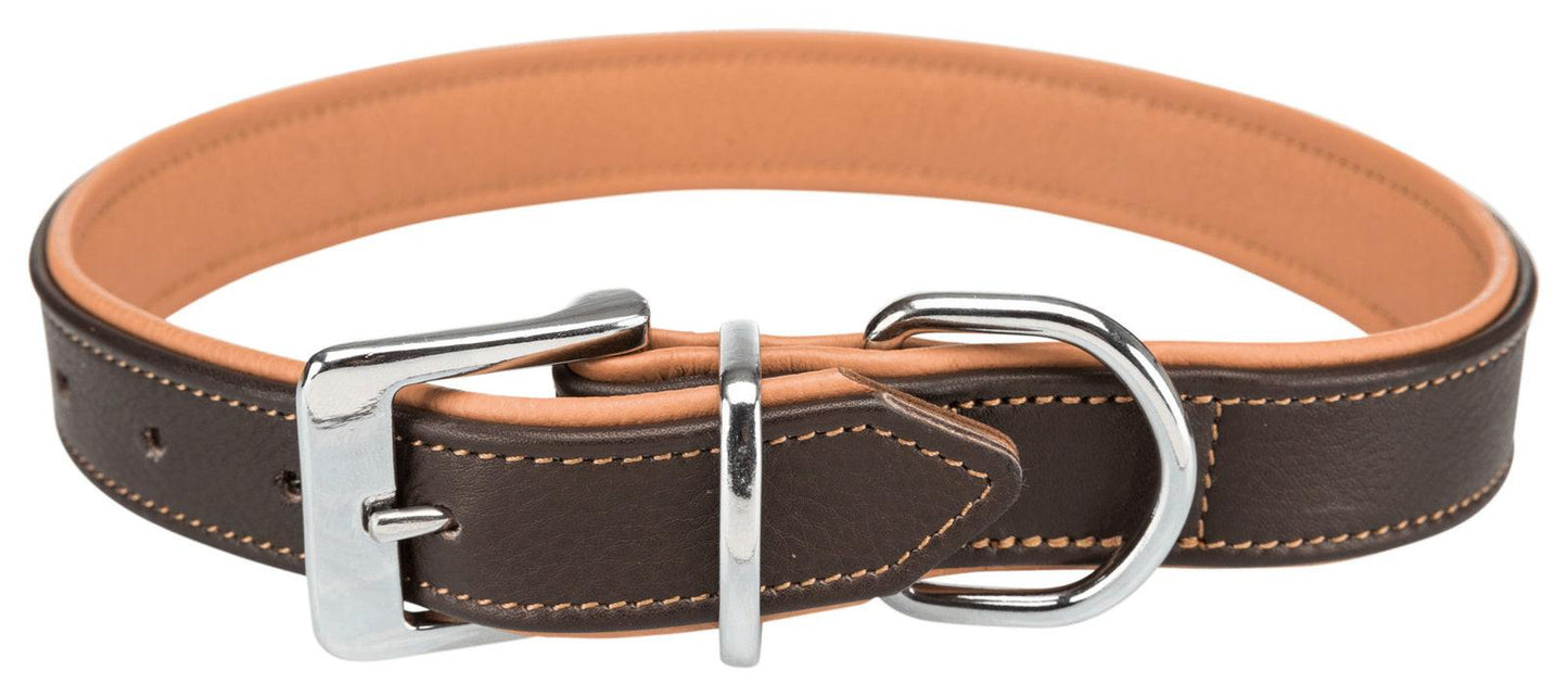 Trixie Active Comfort collar, L: 47-54 cm/30 mm, brown/light brown.