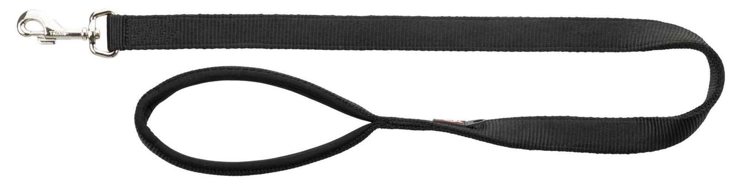 Trixie Premium leash, M-L: 1.80 m/20 mm, black.