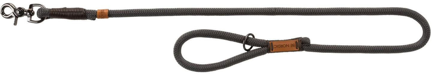 Trixie BE NORDIC leash, S-M: 1.00 m/diam. 8 mm, dark grey/brown.