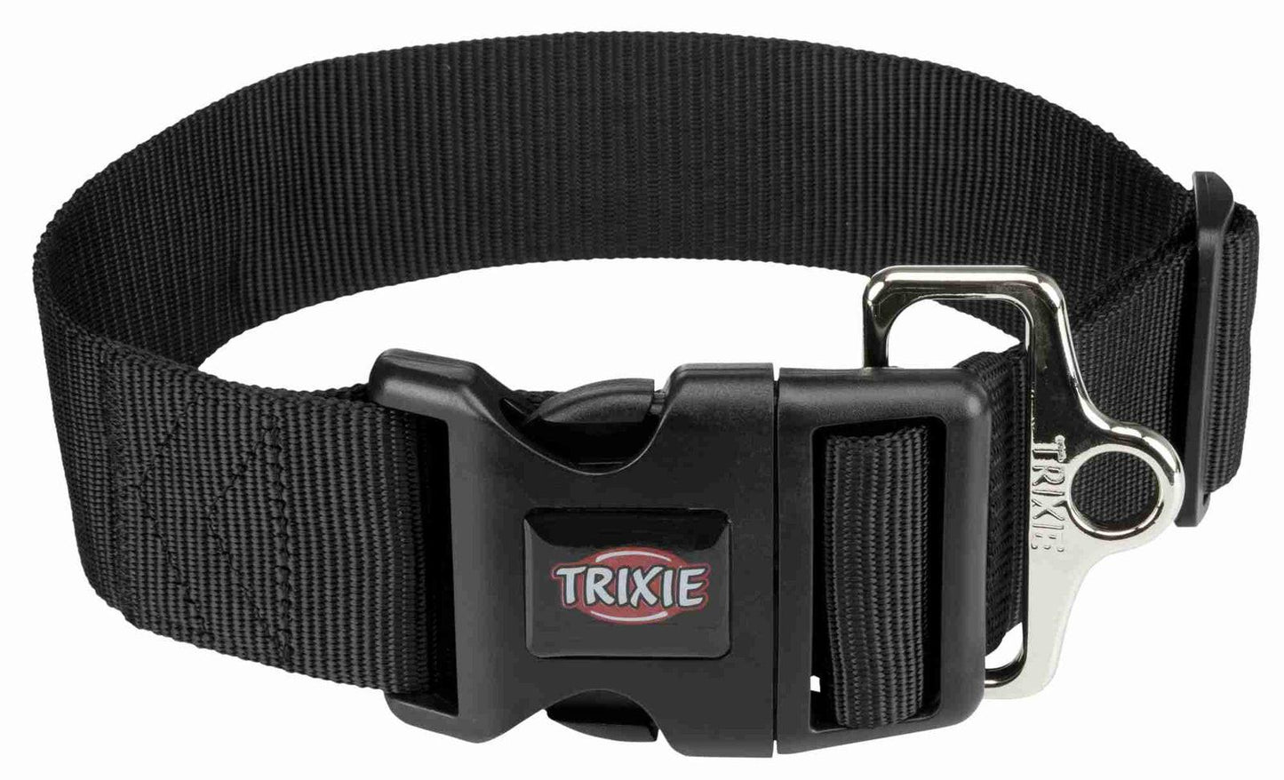 Trixie Premium Collar, M-L: 40-60 cm/50 mm, black.