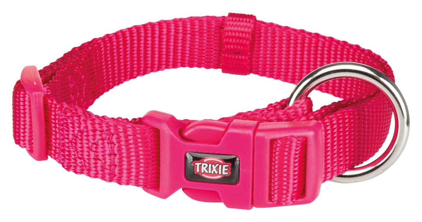 Trixie Premium collar, S-M: 30-45 cm/15 mm, fuchsia.