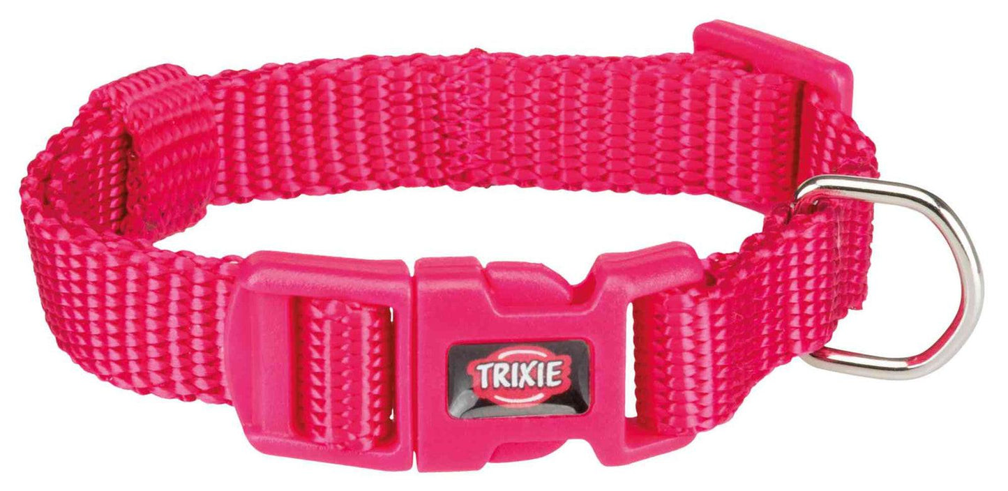 Trixie Premium collar, S: 25-40 cm/15 mm, fuchsia.