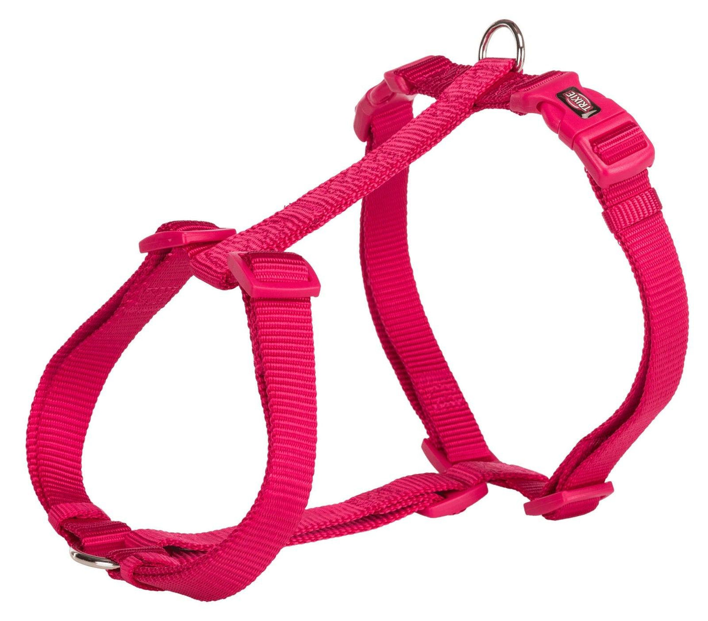 Trixie Premium H-harness, XS-S: 30-44 cm/10 mm, fuchsia.
