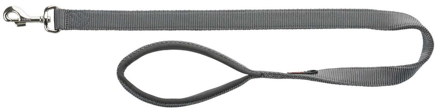 Trixie Premium leash, XS: 1.20 m/10 mm, graphite.