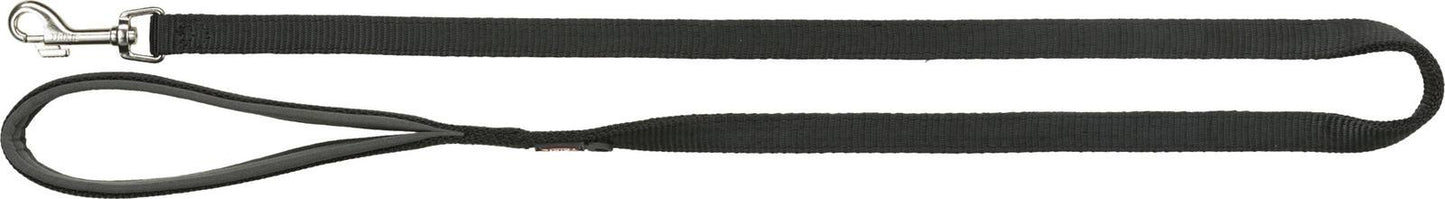 Trixie Premium leash, XS-S: 1.20 m/15 mm, black.