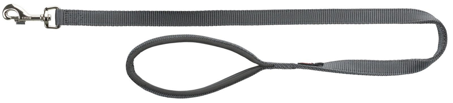 Trixie Premium leash, XS-S: 1.20 m/15 mm, graphite.