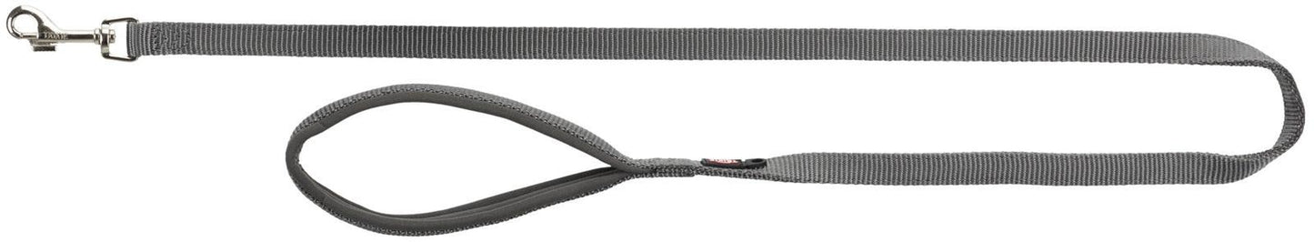 Trixie Premium leash, M-L: 1.00 m/20 mm, graphite.