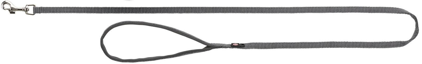 Trixie Premium leash, L-XL: 1.00 m/25 mm, graphite.
