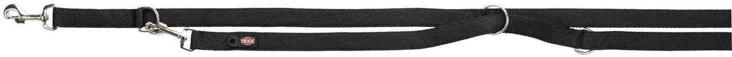 Trixie Premium adjustable leash, XS: 2.00 m/10 mm, black.