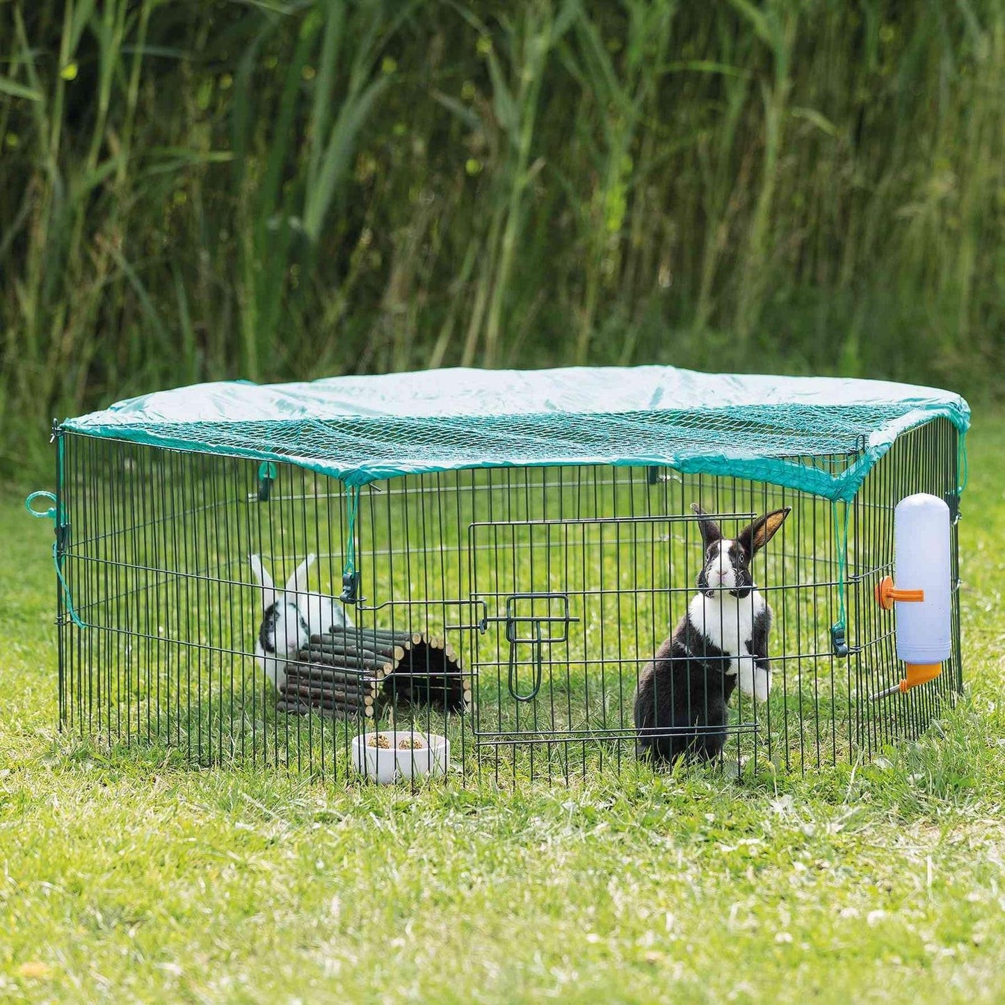 Trixie natura outdoor run for young animals with net, diam. 116 x 38 cm.
